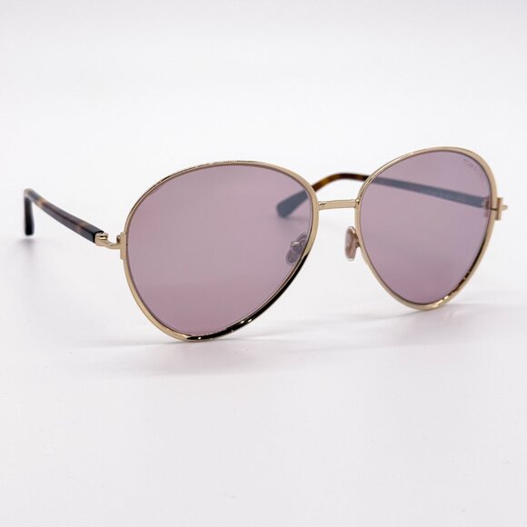 NEW TOM FORD RIO FT1028 32Z WOMEN AVIATOR SUNGLASSES FT1028/S GOLD PINK main image 5